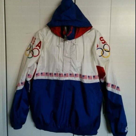 STARTER Other - Vintage Starter USA 96 Olympics XL Windbreaker GUC